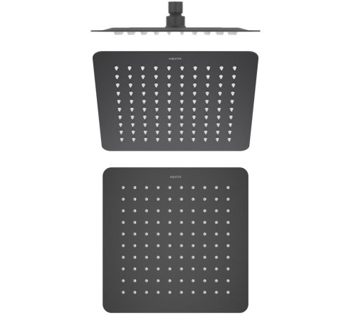 Верхний душ Aquanet AQ2072MB квадратный 250х250х2 мм матовый черный AQ2072MB