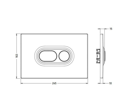 Клавиша смыва Artceram Atelier белый 702.000.05