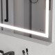Зеркало настенное AM.PM Gem с LED-подсветкой по периметру 65 см M91AMOX0651WG