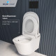 Унитаз умный подвесной с инсталляцией RGW SW-70B черный 63420270-04