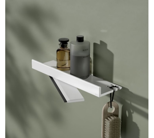 Полочка для душа съёмная Keuco Collection Reva со стеклоочистителем белый 12859 510000