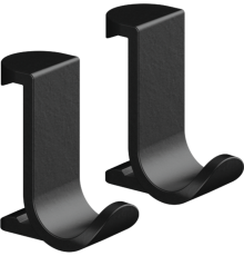 Крючок широкий hansgrohe WallStoris 2 шт матовый черный 27914670