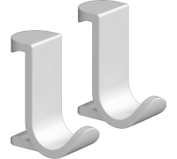 Крючок широкий hansgrohe WallStoris 2 шт матовый белый 27914700