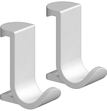 Крючок широкий hansgrohe WallStoris 2 шт матовый белый 27914700