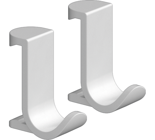 Крючок широкий hansgrohe WallStoris 2 шт матовый белый 27914700