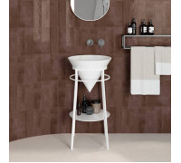 Металлическая структура напольная Kerama Marazzi Cono 44х77 см белый матовый CO.44\WHT.M