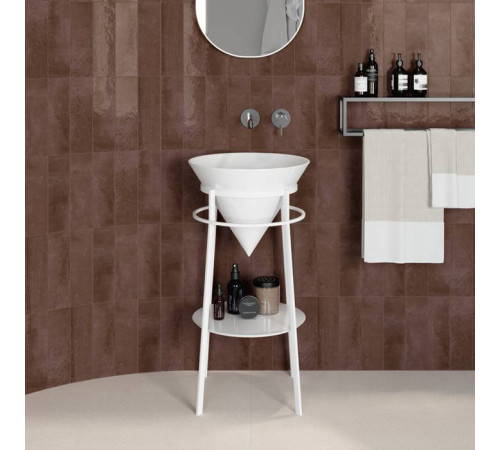 Металлическая структура напольная Kerama Marazzi Cono 44х77 см белый матовый CO.44\WHT.M