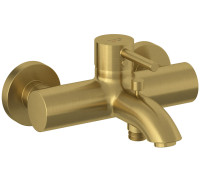 Смеситель для ванны и душа Kludi Bozz брашированное золото 38691N076