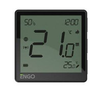 Беспроводной терморегулятор ENGO Controls EONE Zigbee с аккумулятором черный EONEBATB