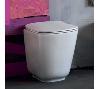 Унитаз напольный пристенный Kerasan Tribeca 55 см безободковый белый 511801