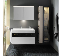Тумба с раковиной Burgbad Yumo 101.5x64x47 см подвесная белый глянец SFKL102 F3193 G0179 C0001*1