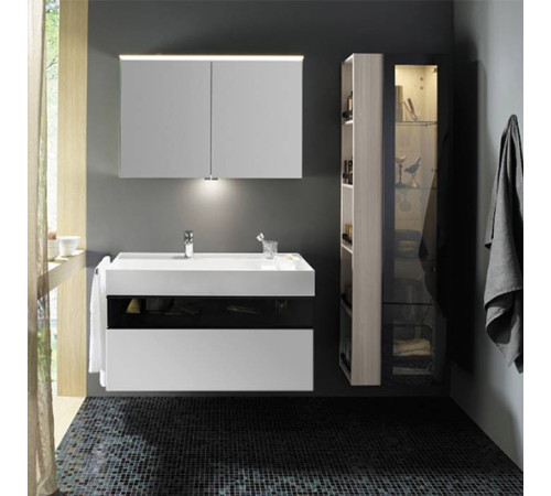 Тумба с раковиной Burgbad Yumo 101.5x64x47 см подвесная белый глянец SFKL102 F3193 G0179 C0001*1