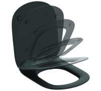 Сиденье и крышка для унитаза Ideal Standard Tesi тонкое SoftClose Silk Black T3527V3