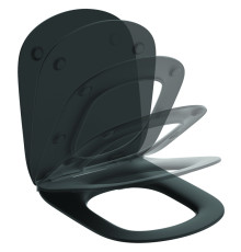 Сиденье и крышка для унитаза Ideal Standard Tesi тонкое SoftClose Silk Black T3527V3