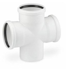 Крестовина одноплоскостная ELITE 110х110х110 мм 87 градусов белая 24569