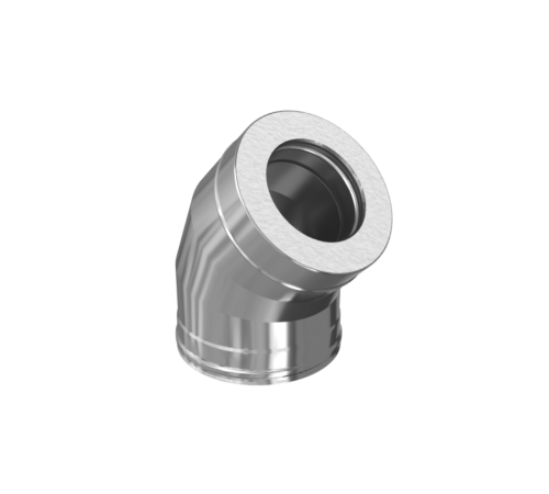 Отвод-сэндвич Теплов и Сухов 135° Ø150/210 мм AISI 304 0.8 мм нерж/ceramics 00-00000409
