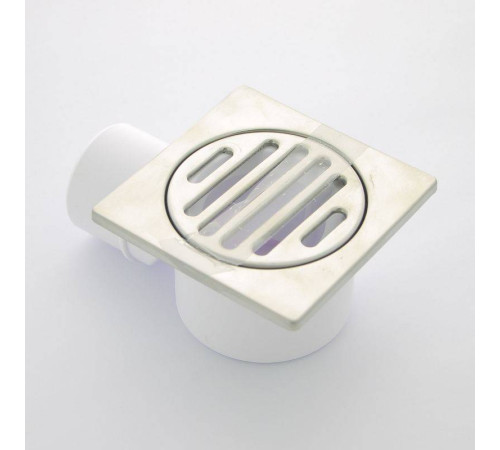 Трап McAlpine MRFG4 100x100 мм горизонтальный выпуск 50 мм нержавеющая сталь MRFG4