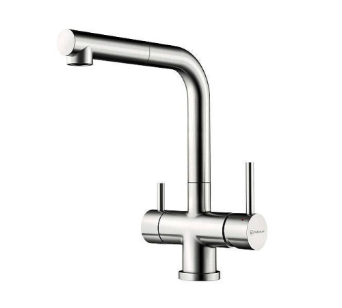 Смеситель для кухни Omoikiri Takamatsu-S-BN с выдвижным изливом под фильтр нержавеющая сталь 4994346