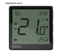 Термостат комнатный ENGO One встраиваемый программируемый WiFi Zigbee черный EONE-BATB