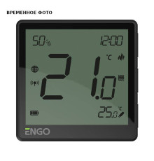 Термостат комнатный ENGO One встраиваемый программируемый WiFi Zigbee черный EONE-BATB