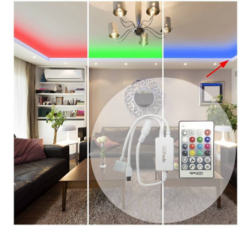 Контроллер-регулятор цвета RGBW с пультом ДУ Apeyron Electrics 04-29