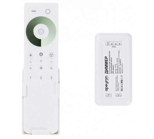 Контроллер-диммер и регулятор ЦТ с пультом ДУ Apeyron Electrics 04-52