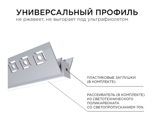 Короб встраиваемый угловой внутренний Apeyron Electrics 08-45