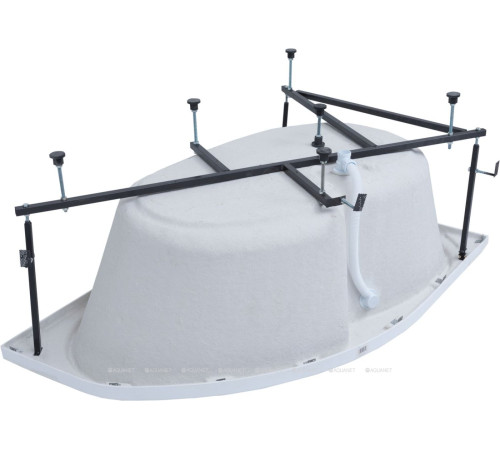 Ванна акриловая Aquanet Capri 160x100 L левосторонняя с каркасом и сливом-переливом 00205476