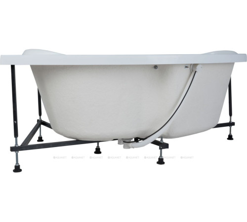 Ванна акриловая Aquanet Capri 160x100 L левосторонняя с каркасом и сливом-переливом 00205476
