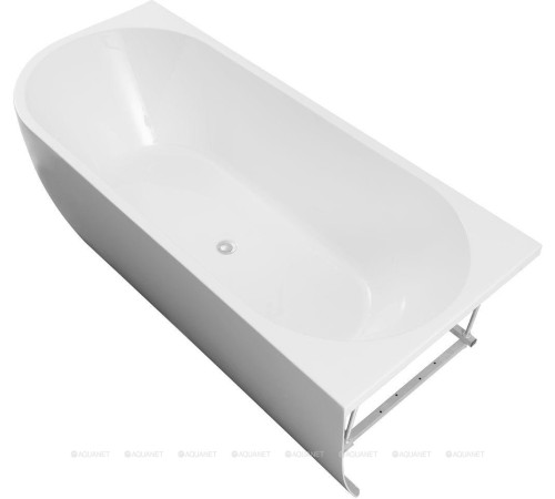 Ванна акриловая Aquanet Family Elegant B 1800x800 мм со сливом-переливом белый глянец 3806-N-GW