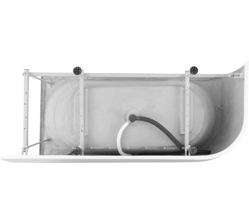 Ванна акриловая Aquanet Family Elegant B 1800x800 мм со сливом-переливом белый глянец 3806-N-GW