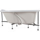 Акриловая ванна Aquanet GRACIOSA 150x90 L левая в комплекте 00205325