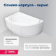 Акриловая ванна Aquanet GRACIOSA 150x90 L левая в комплекте 00205325