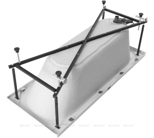 Акриловая ванна Aquanet Lotos 165x70 с каркасом и сливом-переливом 00330873