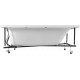 Акриловая ванна Aquanet Lotos 165x70 с каркасом и сливом-переливом 00330873