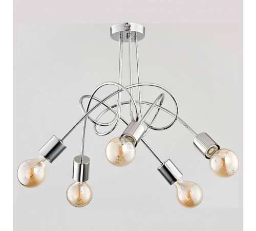 Люстра на штанге Alfa Tango Chrome 5 ламп 24465