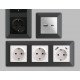 Рамка на 4 поста Ambrella Volt Line AF110804
