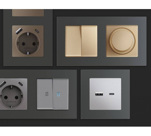 Рамка на 2 поста Ambrella Volt Techno AF220802