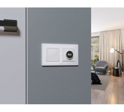 Накладка для терморегулятора электромеханического для теплого пола Ambrella Volt ALFA AP1058