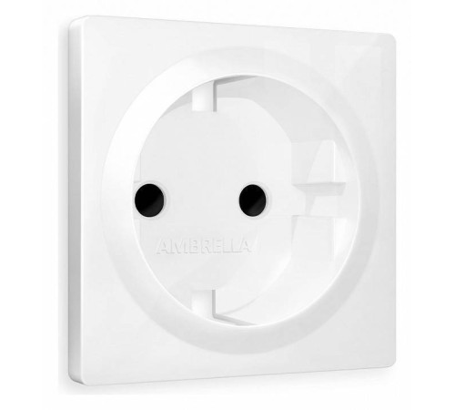 Накладка для розетки с заземлением и со шторками Ambrella Volt Quant AP1070