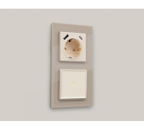 Клавиша для выключателя одноклавишного c подсветкой Ambrella Volt Quant AP3220