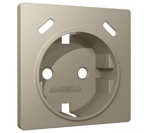 Накладка для розетки с заземлением и со шторками и 2хUSB type С Ambrella Volt ALFA AP3705