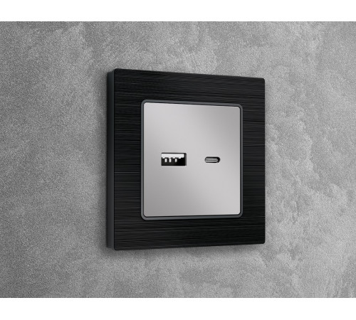 Накладка для розетки type A и C Ambrella Volt Quant AP4110