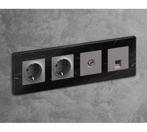 Накладка для ТВ-розетки Ambrella Volt Quant AP5130