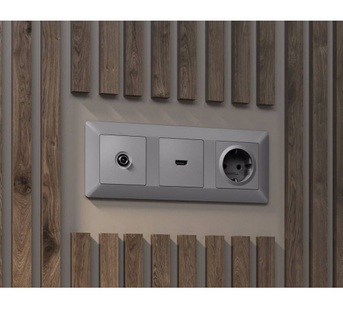 Накладка для ТВ-розетки Ambrella Volt Quant AP5130