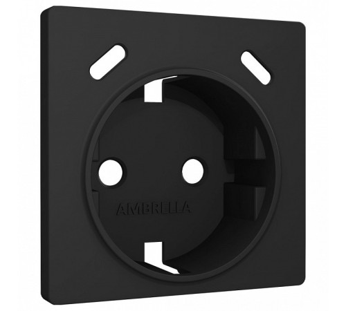 Накладка для розетки с заземлением и со шторками и 2хUSB type С Ambrella Volt ALFA AP8105