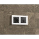Накладка для розетки RJ-11 или RJ-45 Ambrella Volt Quant AP9120