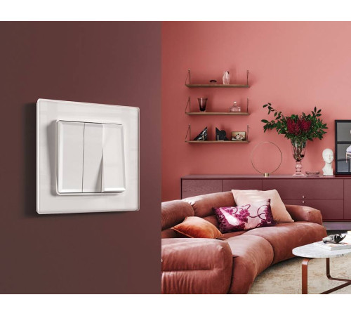 Выключатель трехклавишный без рамки Ambrella Volt Quant MA105010