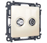 ТВ-розетка и SAT-розетка оконечная без рамки Ambrella Volt MA MA313310