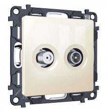 ТВ-розетка и SAT-розетка оконечная без рамки Ambrella Volt MA MA313310